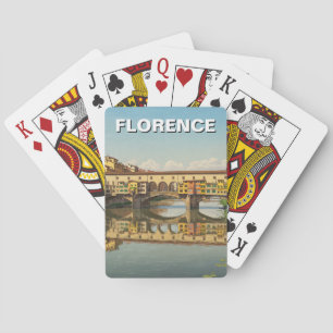 Florence Italië Ponte Vecchio Reizen Pokerkaarten