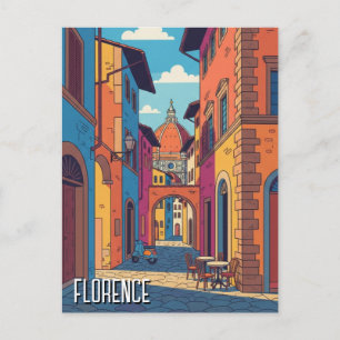 Florence Italië Reis Abstracte Kunst Briefkaart
