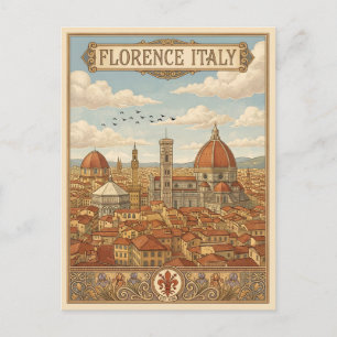 Florence Italië Reis uit het verleden Briefkaart
