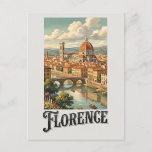 Florence Italië Reisherinnering Briefkaart