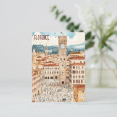 Florence Italië Reizen Briefkaart (Staand voorkant)
