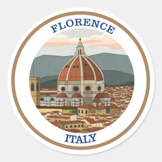 Florence, Italië Ronde Sticker (Voorkant)