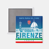 Florence, Italië - Santa Maria del Fiore Magnet Magneet (Voorkant / Achterkant)