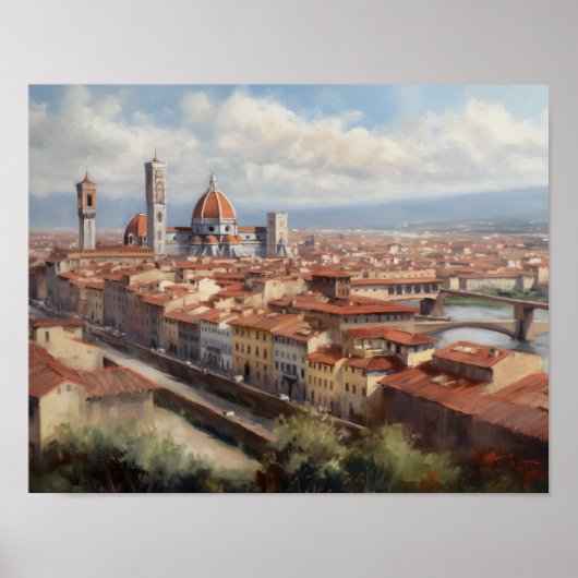 Florence Italië Schilderkunst Print Poster (Voorkant)