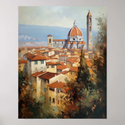 Florence Italië Schilderkunst Print Poster (Voorkant)