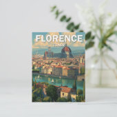 Florence Italië Skyline Travel Briefkaart (Staand voorkant)