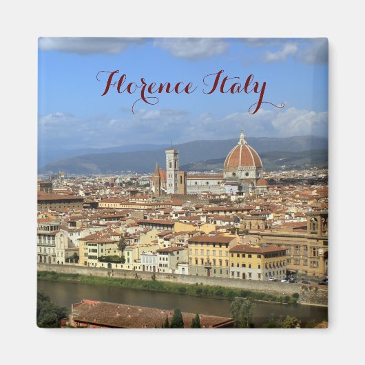 Florence Italie skyline Travel Magnet (Devant)