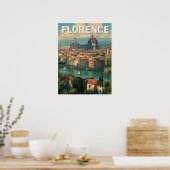  Florence Italië Skyline Travel Poster (Keuken)