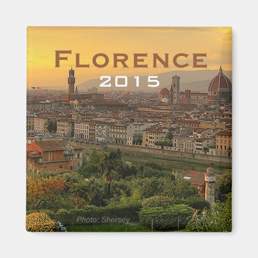 Florence Italie Souvenir Frigo Magnet Changement A (Devant)