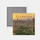 Florence Italie Voyage Photo souvenir Frigo Magnet (Recto/Verso)