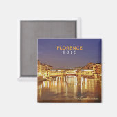 Florence Italie Voyage Souvenir Magnet Changement  (Recto/Verso)