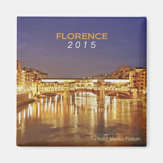 Florence Italie Voyage Souvenir Magnet Changement  (Devant)