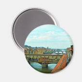 Florence, Italië winkelbrug Magneet (Voorkant / Achterkant)