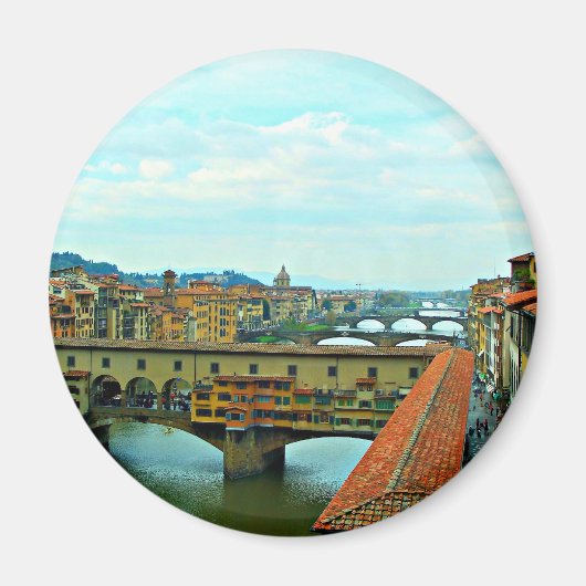Florence, Italië winkelbrug Magneet (Voorkant)