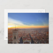 Florence Italy at Sunset Briefkaart (Voorkant / Achterkant)