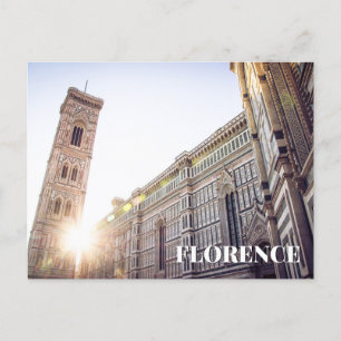 Florence Italy Cathedraal Sunset Briefkaart