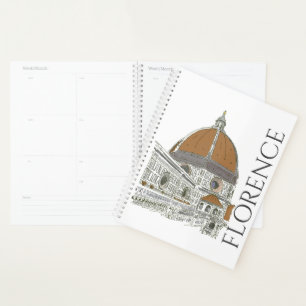 Florence Italy Duomo Pen and Ink Illustration Planner