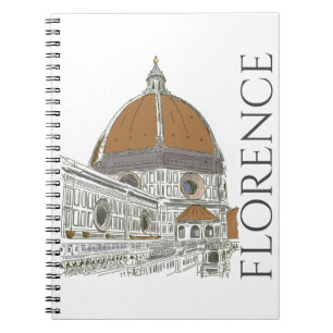 Florence Italys Duomo Pen en illustratie inkt Notitieboek
