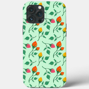 Florence met gekleurde rozen bloemen iPhone 13 pro max hoesje