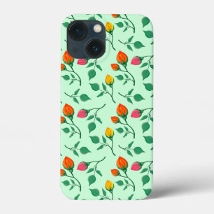 Florence met gekleurde rozen bloemen iPhone 13 mini hoesje