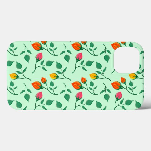 Florence met gekleurde rozen bloemen Case-Mate iPhone case (Achterkant (horizontaal))