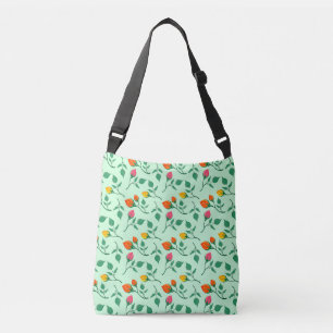 Florence met gekleurde rozen bloemen crossbody tas