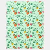 Florence met gekleurde rozen bloemen fleece deken (Voorkant)