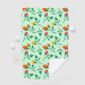 Florence met gekleurde rozen bloemen golfhanddoek (Insitu)