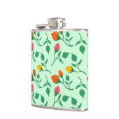 Florence met gekleurde rozen bloemen heupfles (Links)