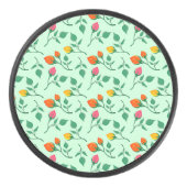 Florence met gekleurde rozen bloemen hockey puck (Voorkant)