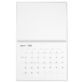 Florence met gekleurde rozen bloemen kalender (Mar 2026)