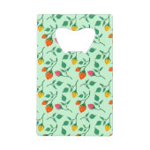 Florence met gekleurde rozen bloemen kredietkaart flessenopener (Voorkant)