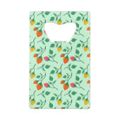 Florence met gekleurde rozen bloemen kredietkaart flessenopener (Achterkant)