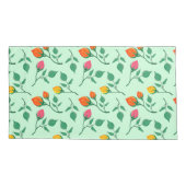 Florence met gekleurde rozen bloemen kussensloop (Achterkant-Links)