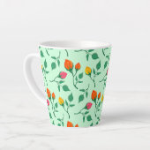 Florence met gekleurde rozen bloemen latte mok (Linkerhoek)