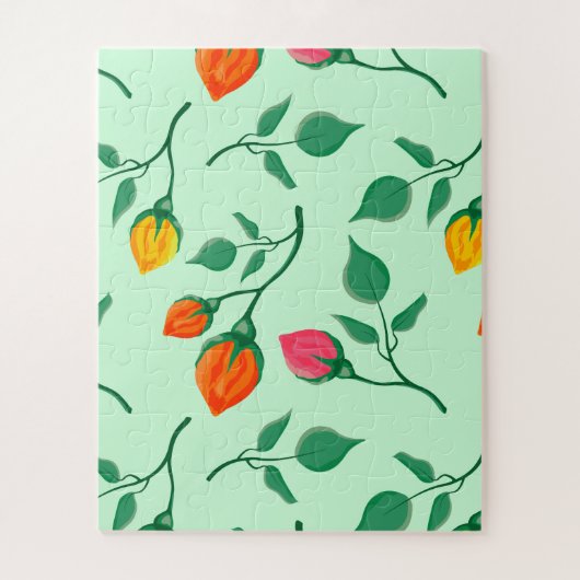 Florence met gekleurde rozen bloemen legpuzzel (Verticaal)