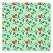 Florence met gekleurde rozen bloemen perfect poster (Voorkant)