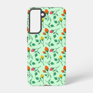 Florence met gekleurde rozen bloemen samsung galaxy hoesje
