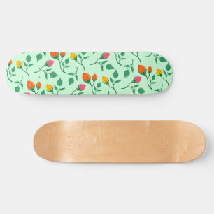 Florence met gekleurde rozen bloemen skateboard