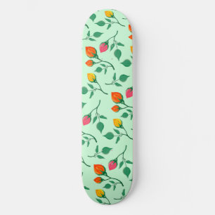 Florence met gekleurde rozen bloemen skateboard