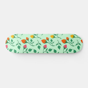 Florence met gekleurde rozen bloemen skateboard