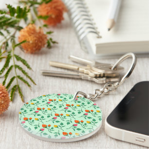 Florence met gekleurde rozen bloemen sleutelhanger