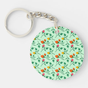 Florence met gekleurde rozen bloemen sleutelhanger