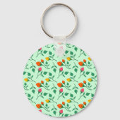 Florence met gekleurde rozen bloemen sleutelhanger (Voorkant)