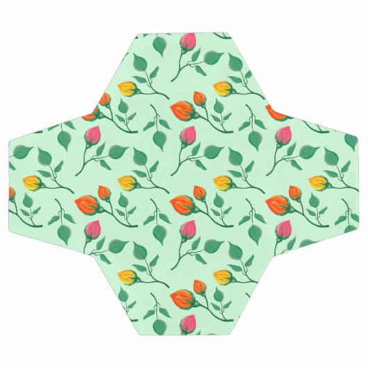 Florence met gekleurde rozen bloemen voetbal (Enkel)