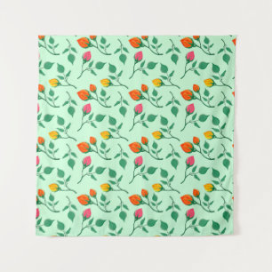 Florence met gekleurde rozen bloemen wandkleed
