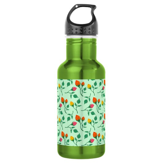 Florence met gekleurde rozen bloemen waterfles  (Voorkant)