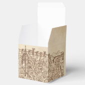 Florence, middeleeuws houtsnede bedankdoosjes (Geopend)