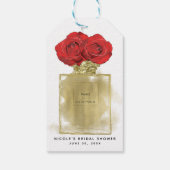 Florence Mode Perfume Fles Red Roses Gold Glam Cadeaulabel (Achterkant)