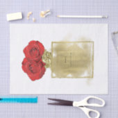 Florence Mode Perfume Fles Red Roses Gold Glam Tissuepapier (Craft)